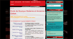 Desktop Screenshot of ecoledemusique-emma.com