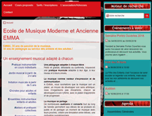 Tablet Screenshot of ecoledemusique-emma.com